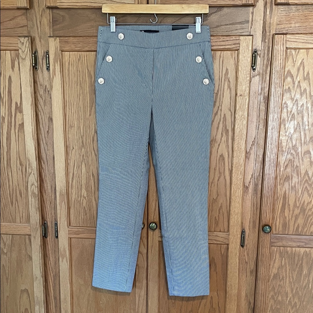 Jules & Leopold Pull On Slim Leg Ankle Pants S